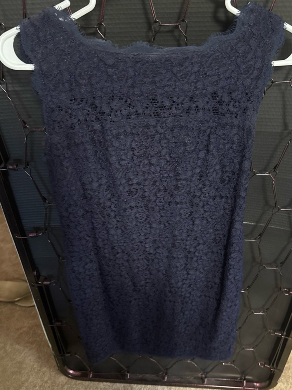 Adrianna Papell Black Dress Label Close-Up